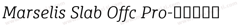 Marselis Slab Offc Pro字体转换